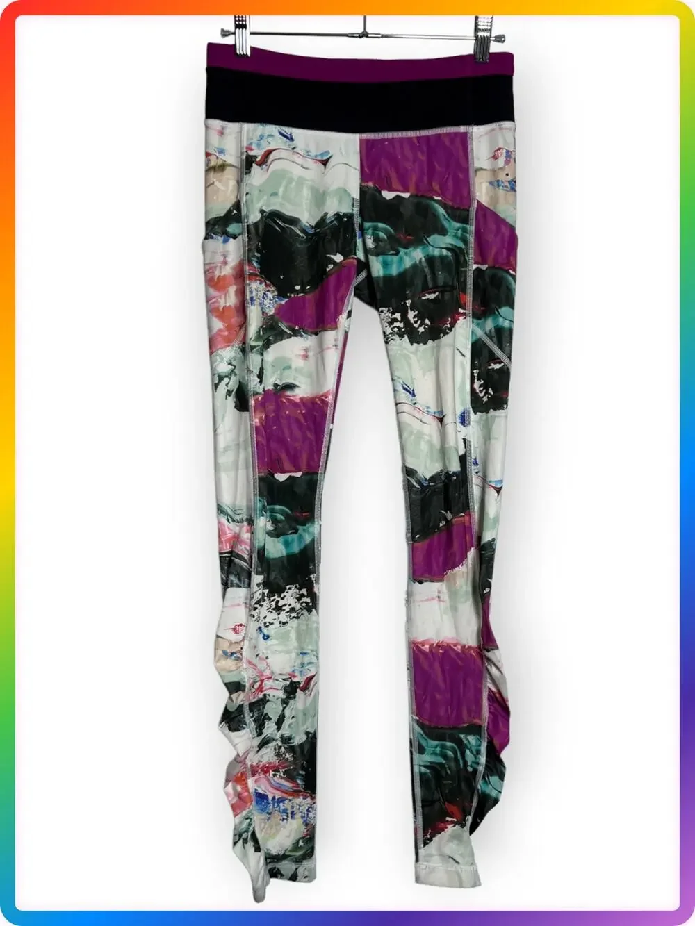 Lululemon Speed Tight III Luxtreme Leggings SIZE 6 Plum Print Performance